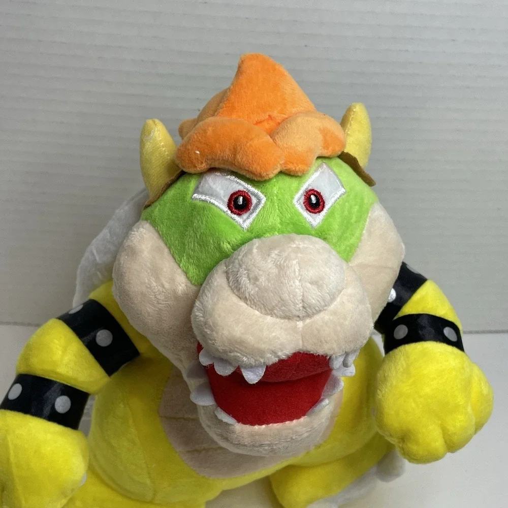 Nintendo Sanei Super Mario HTF King Bowser Stuffed Animal Plush Toy  9
